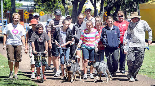 Participants head off on the Great Strides Walkathon from the Scarness foreshore. Participants head off on the Great Strides Walkathon from the Scarness foreshore.